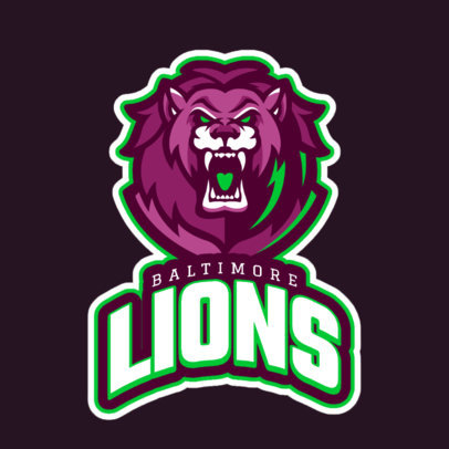 Online Logo Creator with an Illustrated Roaring Lion