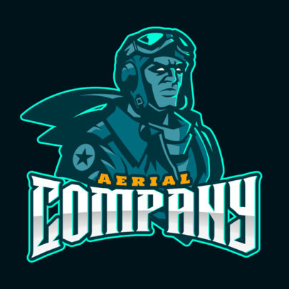 Illustrated Logo Maker with a Character Inspired by Rainbow Six Siege