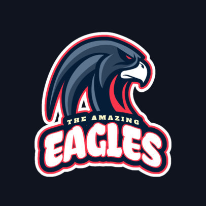 Logo Creator for a Football League Sports with an Eagle Icon