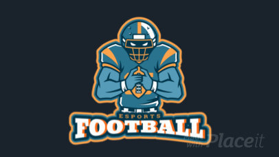 Animated Gaming Logo Maker for an eSports Football Team