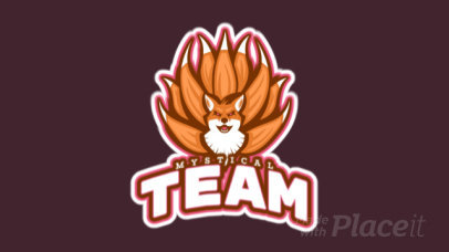 Animated Logo Template for a Gaming Team with a Mystical Fox Creature 21ee-2880