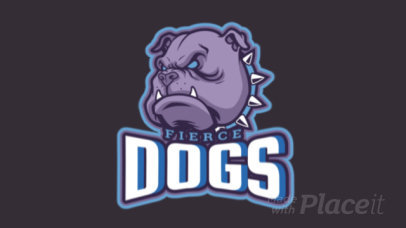 Gaming Logo Maker Featuring an Animated Aggressive Pitbull Graphic