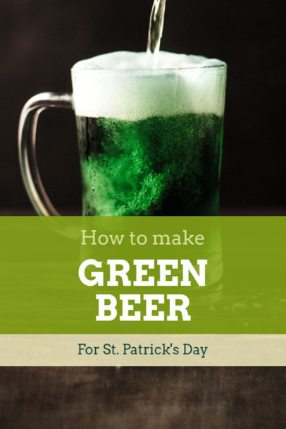 Pinterest Pin Maker for a St. Patrick's Day Recipe
