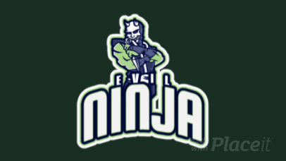 Logo Maker for an eSports Team with an Animated Evil Ninja Character