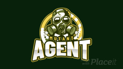Animated Gaming Logo Creator Featuring a Mutant Agent 