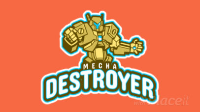 Animated Logo Creator with a Giant Robot Graphic 2619t-2893