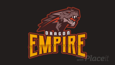 Animated Fantasy Logo Maker Featuring a Dragon Graphic
