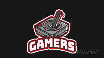 Retro Gaming-Themed Animated Logo Template with a Joystick Illustration 523u-2889