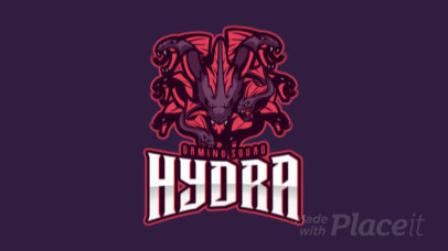 Animated Gaming Logo Maker Featuring a Hydra Illustration 1749n-2891