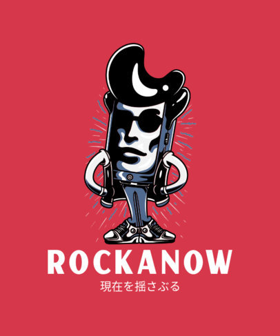 Streetwear Style T-Shirt Design Generator Featuring an Elvis-Inspired Character 244j-el1