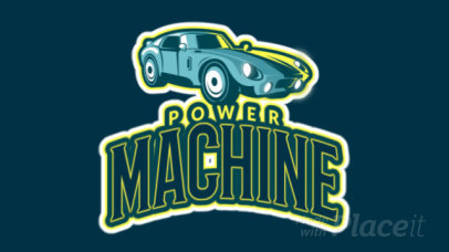 Animated Logo Maker Featuring a Speeding Car Graphic 1745j-2892