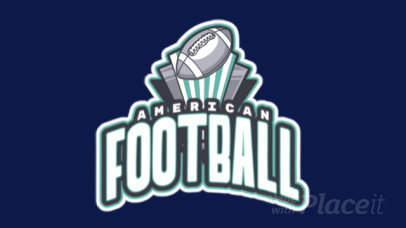 Animated Sports Logo Maker Featuring an American Football Ball Clipart 245ll-2892