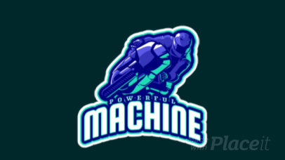 Animated Gaming Logo Maker Featuring a Racing Bike Graphic 1745i-2888