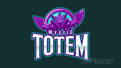 Animated Gaming Logo Maker Featuring an Illustrated Mystic Totem