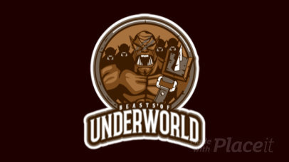 League of Legends-Inspired Animated Logo Maker with a Sinister Graphic 2619v-2881