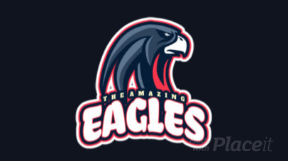 Logo Creator for a Football League Sports with an Animated Eagle Icon 245mm-2881