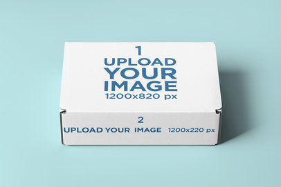 Mockup of a Mailing Box Placed on a Minimalistic Setting