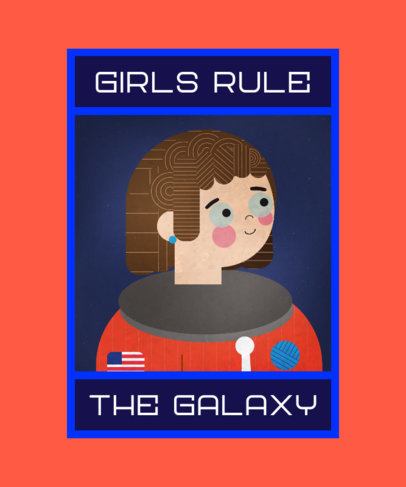 Feminist T-Shirt Design Template with Professions