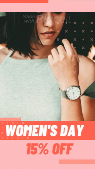 Instagram Story Video Maker for a Women's Day Discount