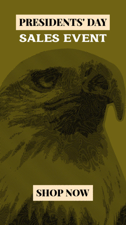 Presidents' Day Instagram Story Generator for a Sales Event