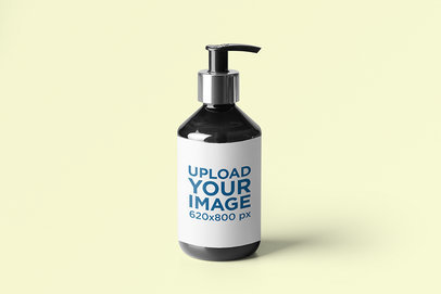 Dispenser Bottle Mockup Featuring a Plain Background 2621-el1
