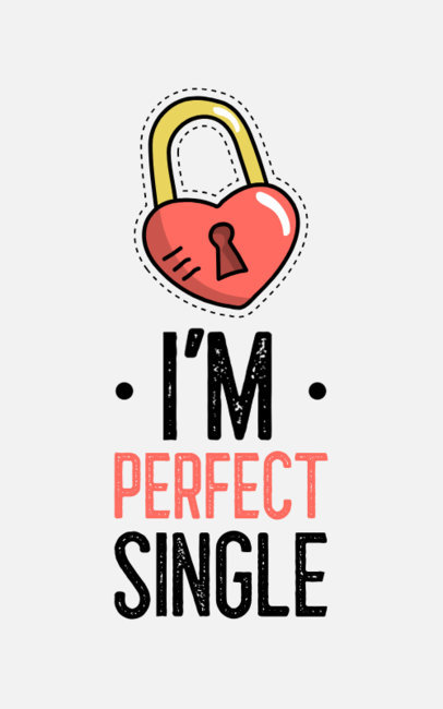 T-Shirt Design Maker Featuring Funny Anti-Valentine's Day Graphics