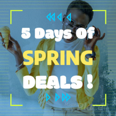 Instagram Post Video Maker for a Spring Deal Announcement