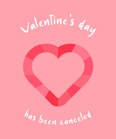 Funny T-Shirt Design Maker with an Anti-Valentine's Day Quote