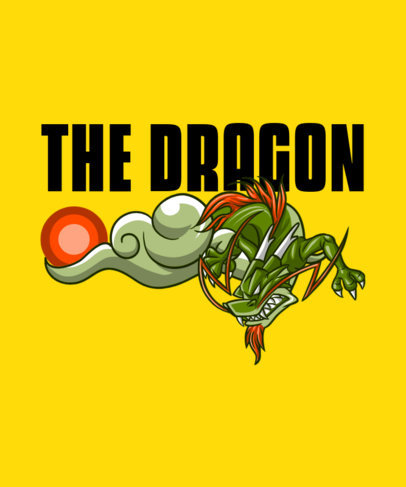 T-Shirt Design Maker Featuring Japanese illustrations