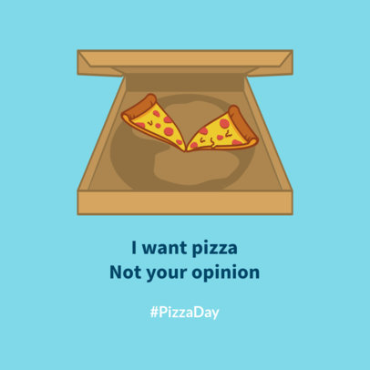 Pizza Day Facebook Post Maker Featuring a Pizza Box Graphic