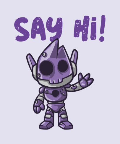  Simple T-Shirt Maker with a Funny Robot Clipart