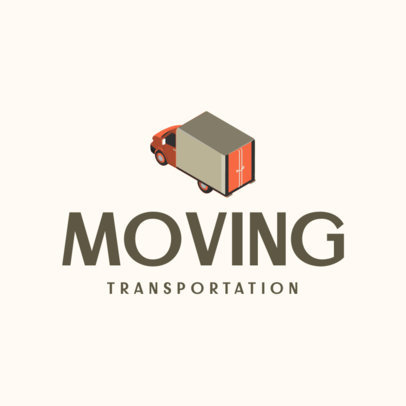 Moving Company Logo Maker with a Detailed Truck Illustration
