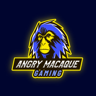 Logo Creator for a Gaming Team with an Angry Macaque 2903f
