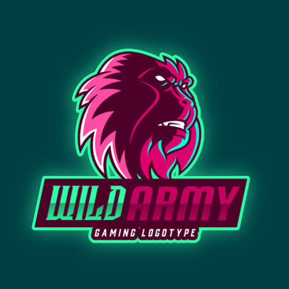 Gaming Logo Maker With a Furious Monkey Graphic