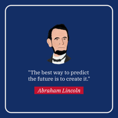 Facebook Post Maker with a Quote by President Lincoln