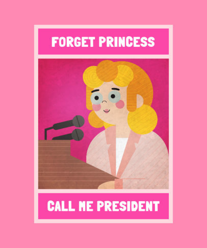 T-Shirt Design Creator with a Women's Empowerment Phrase 2193g