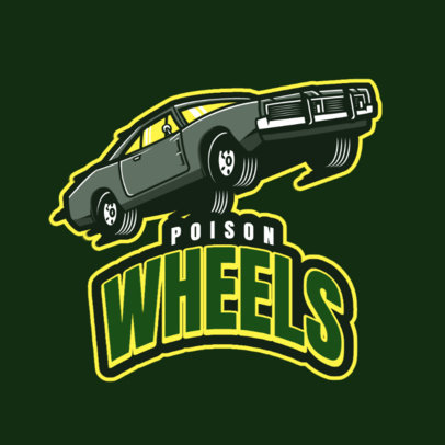 GTA-Inspired Logo Maker Featuring a Lowrider Car Illustration