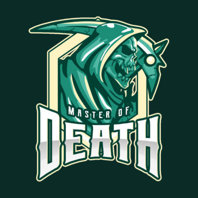 Gaming Logo Generator Featuring a Reaper Graphic Inspired by DOTA