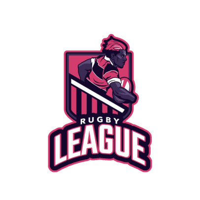 Rugby Logo Generator with a Player Character 