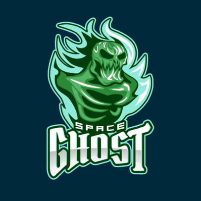 Creepy Logo Creator with a Ghost Graphic for a Gaming Team