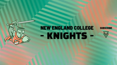 YouTube Banner Generator with a Knight Icon for a Sports Channel