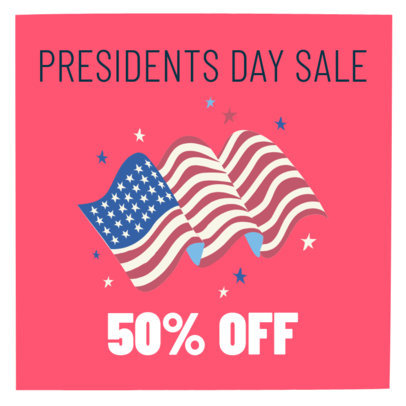 Instagram Post Maker for a President's Day Promo