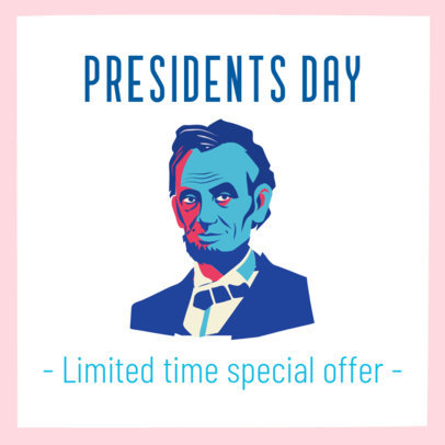 President's Day Instagram Post Maker for a Special Offer 2200d