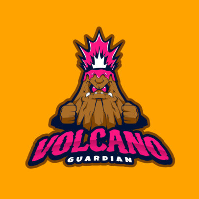 Logo Creator with an Angry Volcano Erupting Graphic