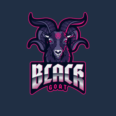 Logo Maker Featuring a Demonic Goat