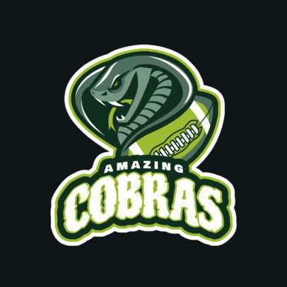 Logo Template Featuring a Deadly Cobra 