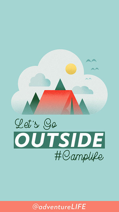 Instagram Story Template with an Adventure Theme 