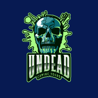 Gaming Squad Logo Maker with a Horror Graphic