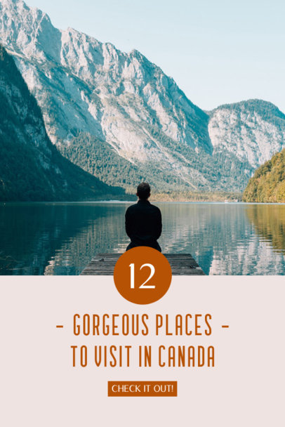 Travel-Themed Pinterest Pin Maker with Canada Tourist Spots 2245d