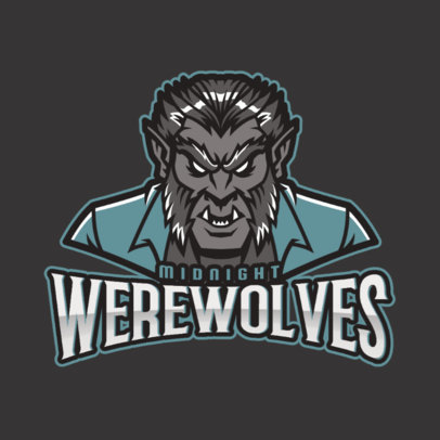 Gaming Logo Maker with a Frightening Werewolf Character